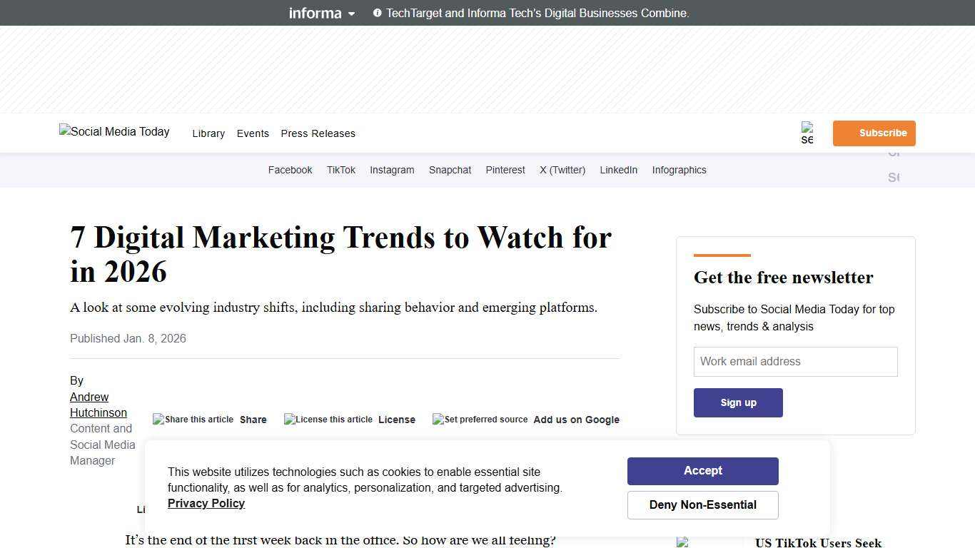 7 Digital Marketing Trends to Watch for in 2026 Social Media Today